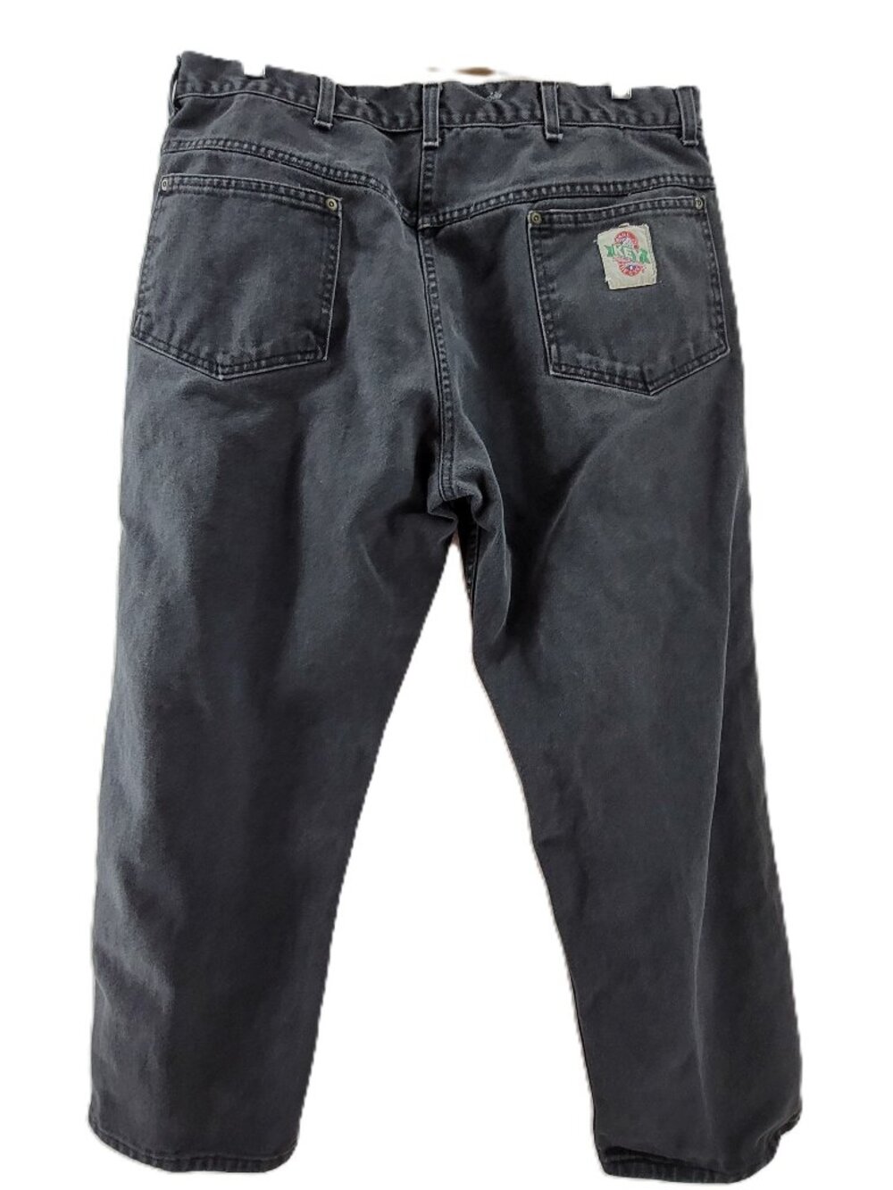 Key Jeans Mens 40x30 Black Vintage Made USA Work 36x28 Logger Heavy Denim